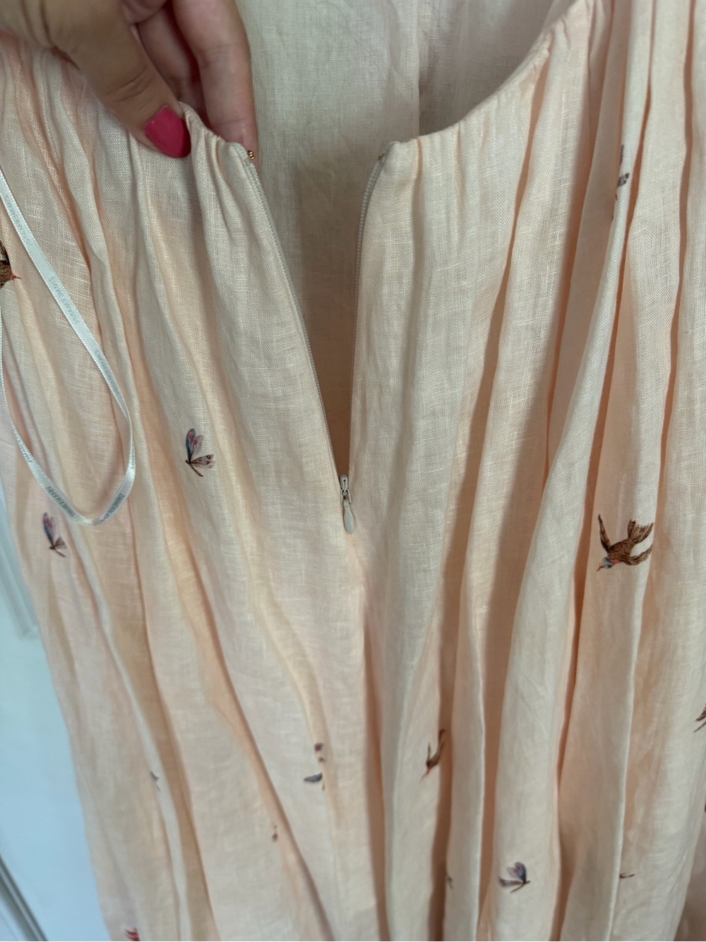 Zimmermann Ascension Twist Front Dress Palm Floral Linen Silk Maxi US 10 NWOT - Picture 8 of 16